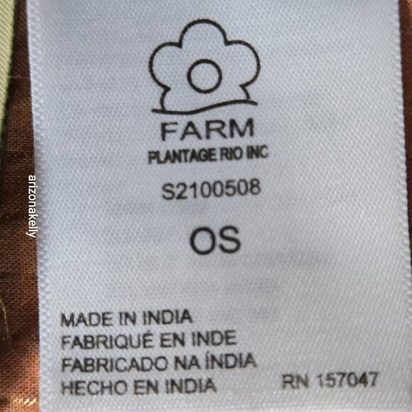 NWOT Farm Rio Sarong "Mixed Fruits" Reversible Fringe - Picture 8 of 15